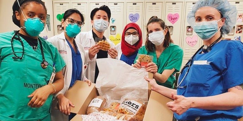 Food Companies and Restaurants Donating to Healthcare Workers